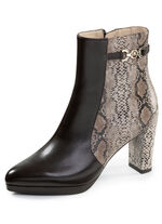 Peter Kaiser, trendige Damen-Stiefeletten, mit Reissverschluss TAUPE-MOKKA