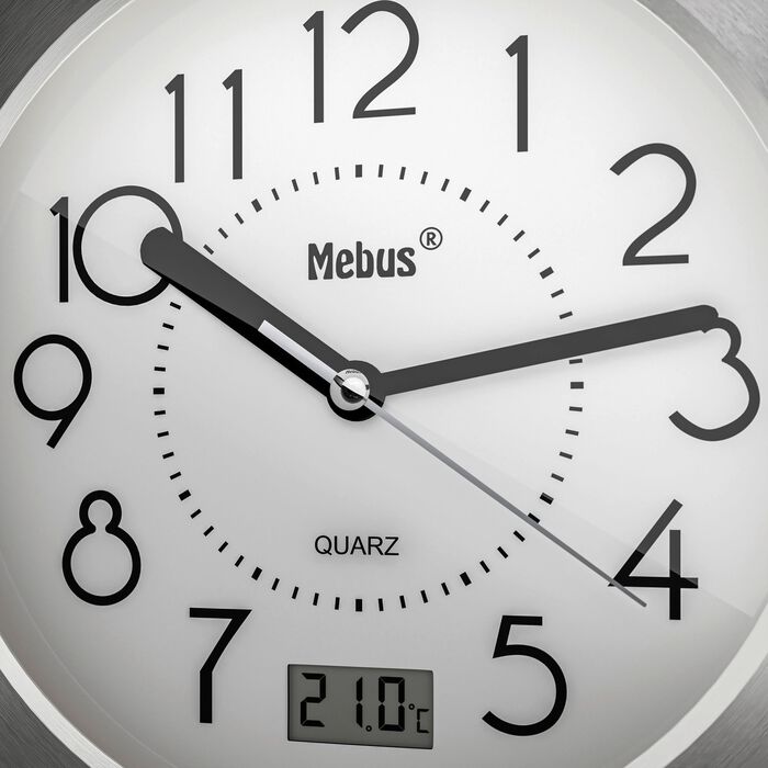 Badezimmeruhr mit extragro&szlig;en Ziffern 