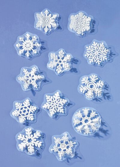 3D-Schneeflocken, 12er-Set 