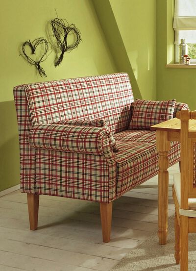 Rustikales Tisch-Sofa mit Federkern 