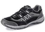 Sportliche Herren-Slipper, mit herausnehmbarem Fussbett SCHWARZ-GRAU