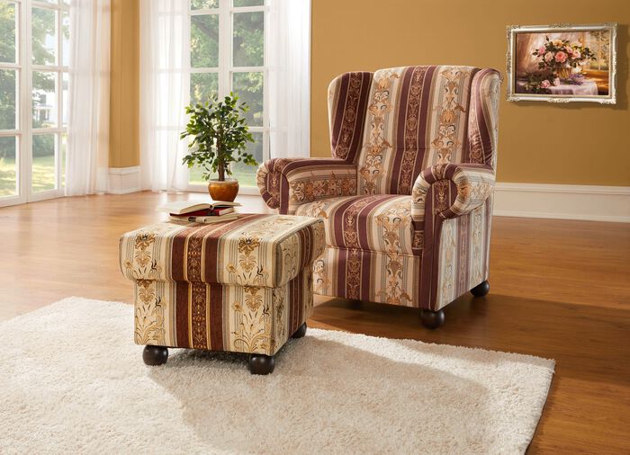 Polstermöbel mit Nosag-Wellenunterfederung BRAUN