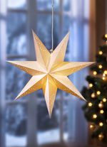 Beleuchteter Fensterstern aus hochwertigem Papier 