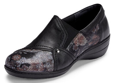 ELENA EDEN, bequeme Damen-Slipper, Weite H, mit herausnehmbarem Fussbett 