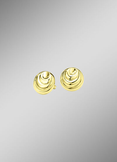 Ohrstecker aus Gold mit gl&auml;nzendem Finish 