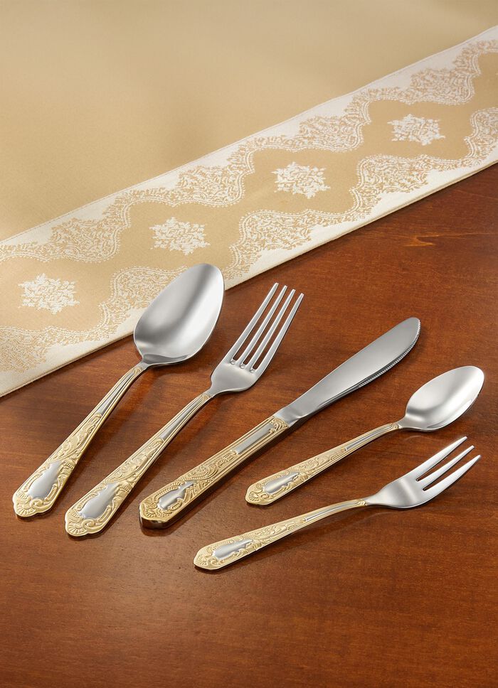 Hochwertiges Men&uuml;besteck f&uuml;r 6 Personen 