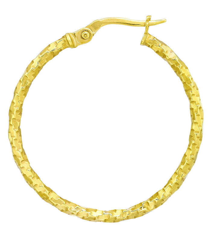 Gedrehte Creolen mit Struktur 