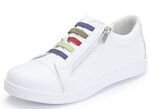 Andrea Conti Sneaker mit bunten Gummibändern WEISS