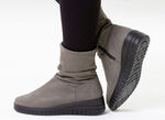 ELENA EDEN, bequeme Damen-Stiefeletten, Weite H, mit herausnehmbarem Fussbett DUNKELTAUPE