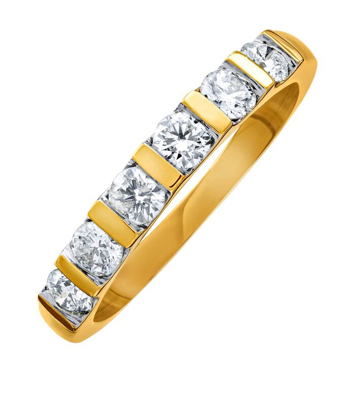 Handgearbeiteter Damenring mit echten Brillanten 