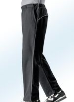 Freizeithose mit Zierpaspeln SCHWARZ