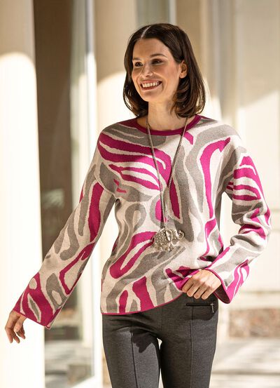 Pullover in Jacquard-Dessin 