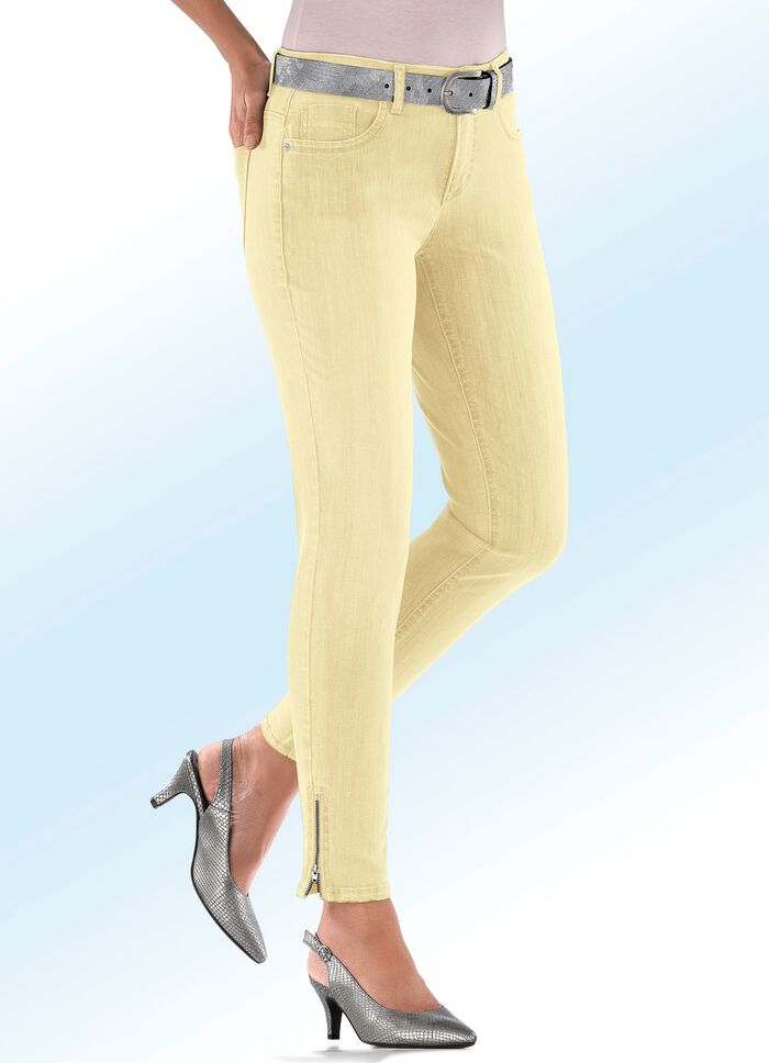 Jeans mit modischen Reissverschl&uuml;ssen 