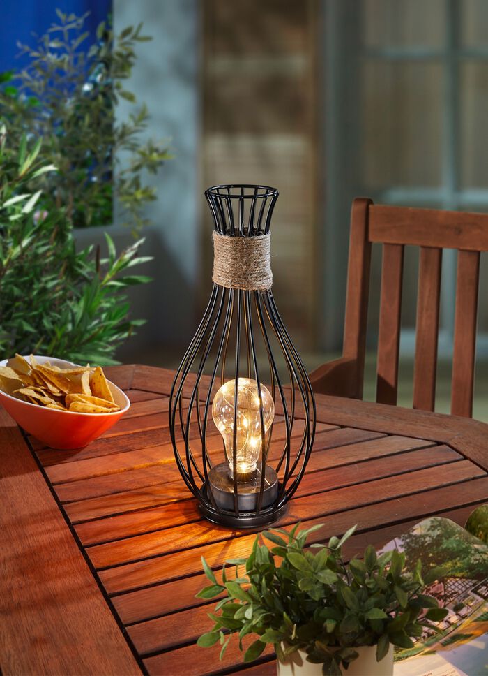 Solar-Drahtleuchte aus Metall 