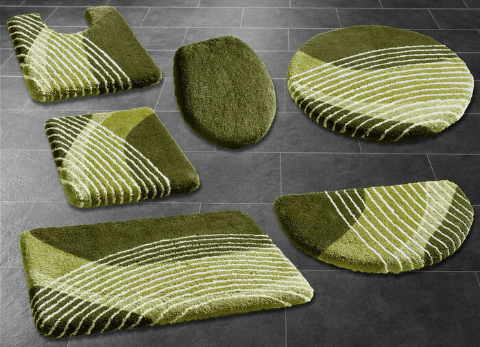 Badgarnitur von Kleine Wolke mit latexierter Rückseite GRÜN