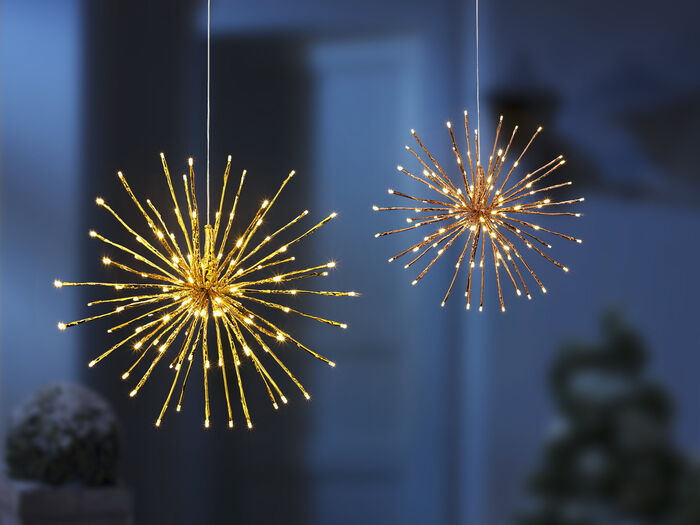 Licht-Stern aus foliertem Draht 
