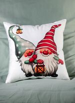 Kissenbezug Wichtel mit Reissverschluss 