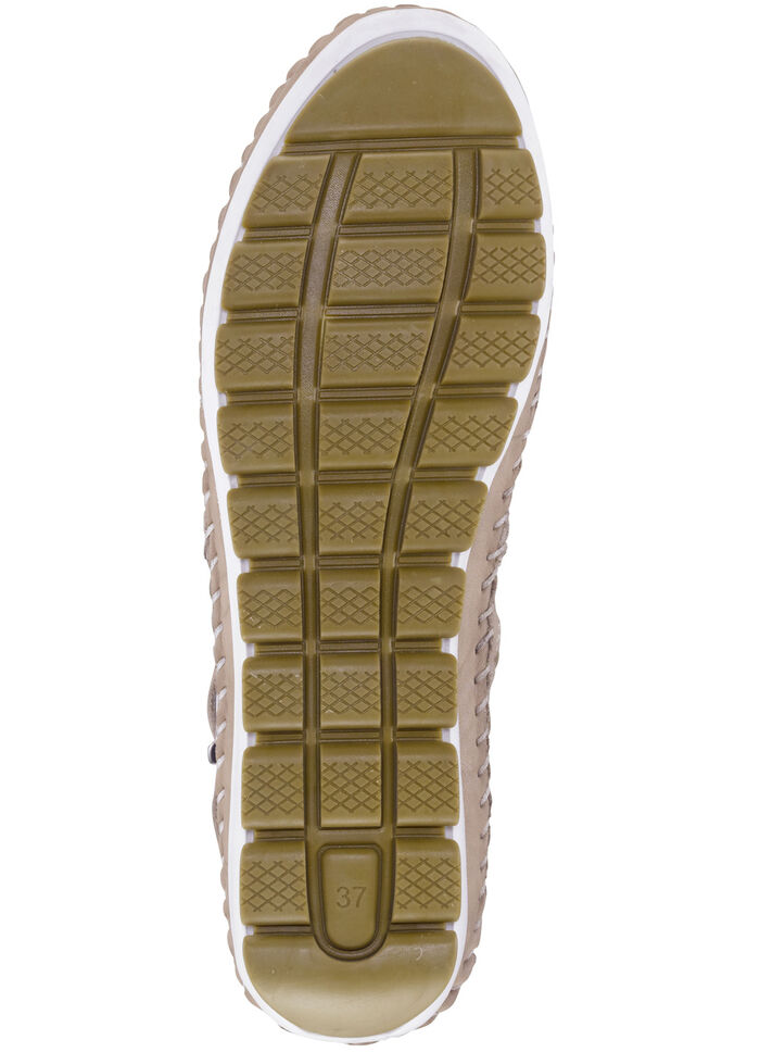 Gemini, sommerliche Damen-Stiefeletten, Weite G, mit herausnehmbarem Fussbett TAUPE