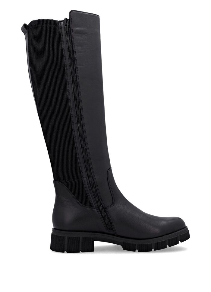 Remonte, klassische Damen-Stiefel, Winterschuhe, Weite G, mit Rei&szlig;verschluss SCHWARZ