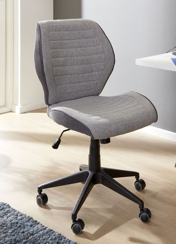 Drehstuhl mit hochwertigem Webstoffbezug 