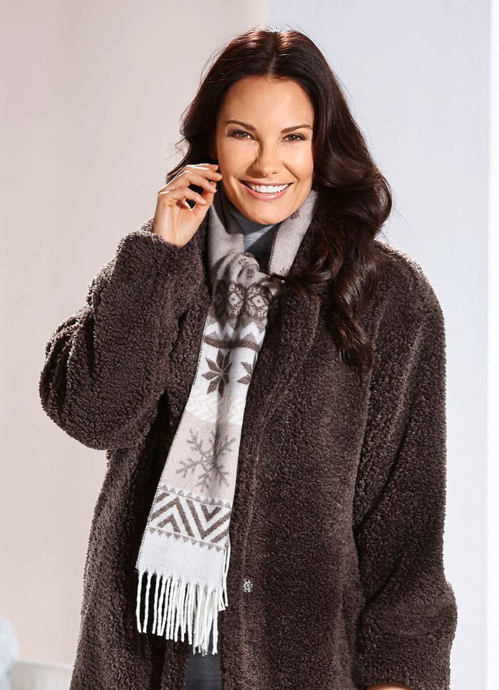 Schal mit Schneeflocken-Dessin 