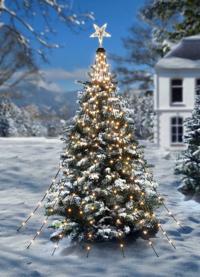 Weihnachtsbeleuchtung mit 200 LEDs 
