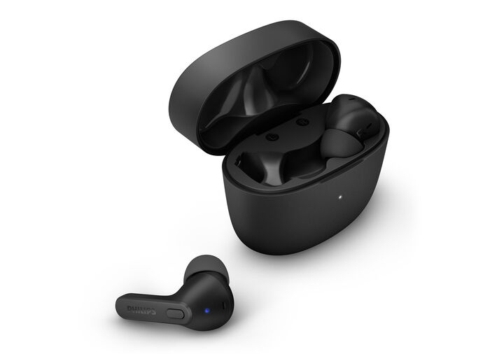 Philips TAT2206BK/00 In-Ear Kopfhörer inkl. Ladeschale SCHWARZ