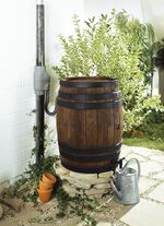 Robustes, bruch- und schlagfestes Regenfass BRAUN