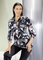 Poloshirt mit kurzer Knopfleiste , 