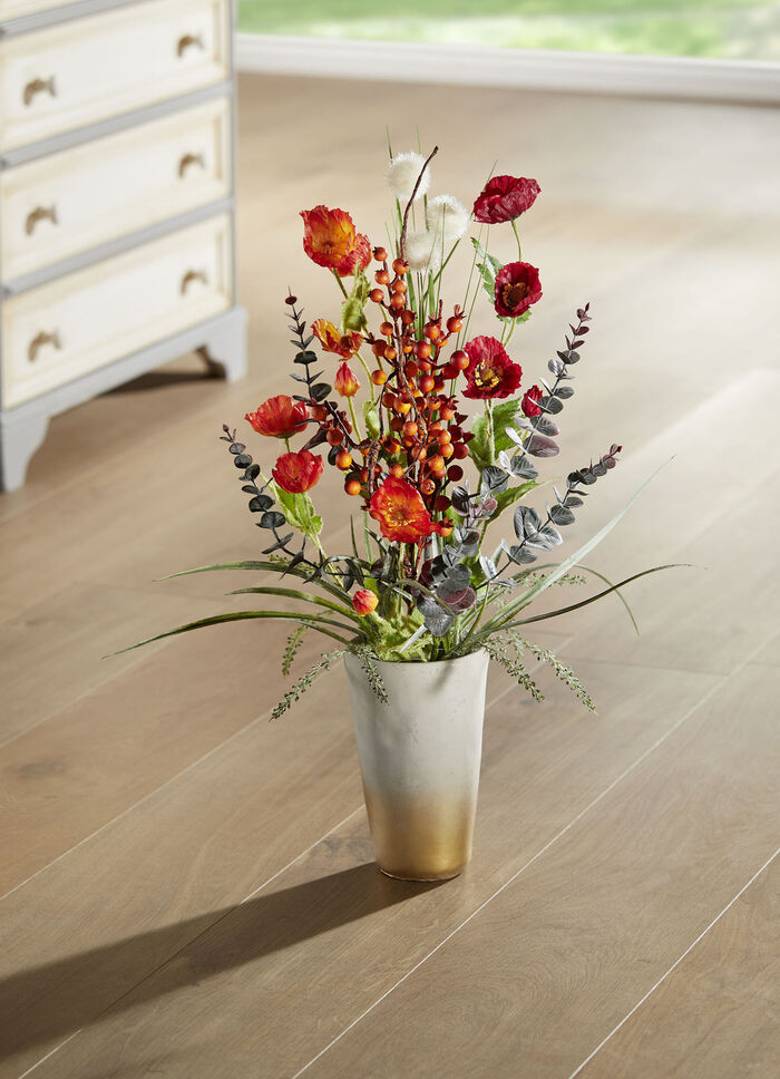 Mohnblumen-Arrangement in Vase 