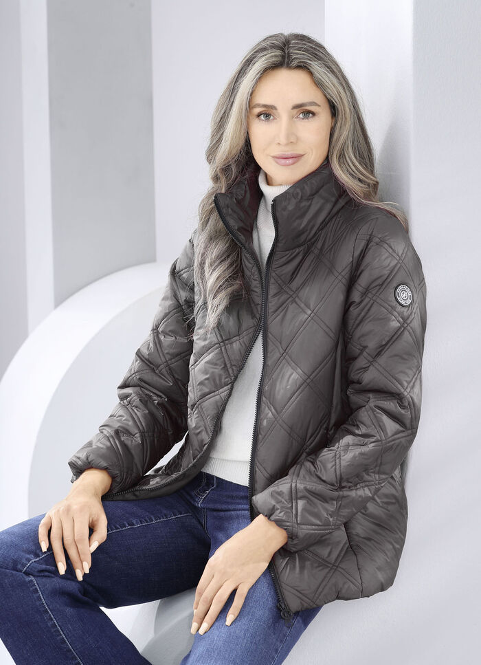 Jacke mit Reißverschlusstaschen GRAFIT