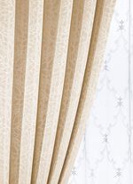 Übervorhang-Garnitur mit Universalschienenband CREME