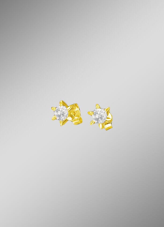 Exquisite Solitär-Ohrstecker 