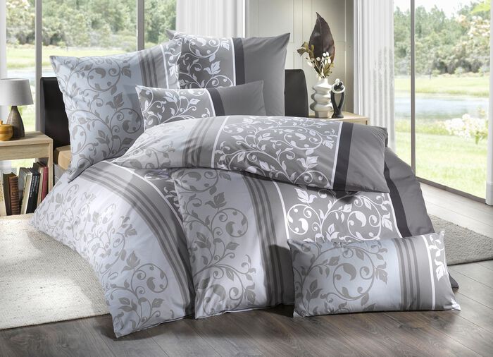 Soft-Renforc&eacute; Bettw&auml;sche-Garnitur von Florella GRAU