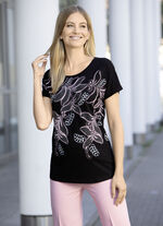 Shirt mit leicht abgerundetem Saumabschluss, 