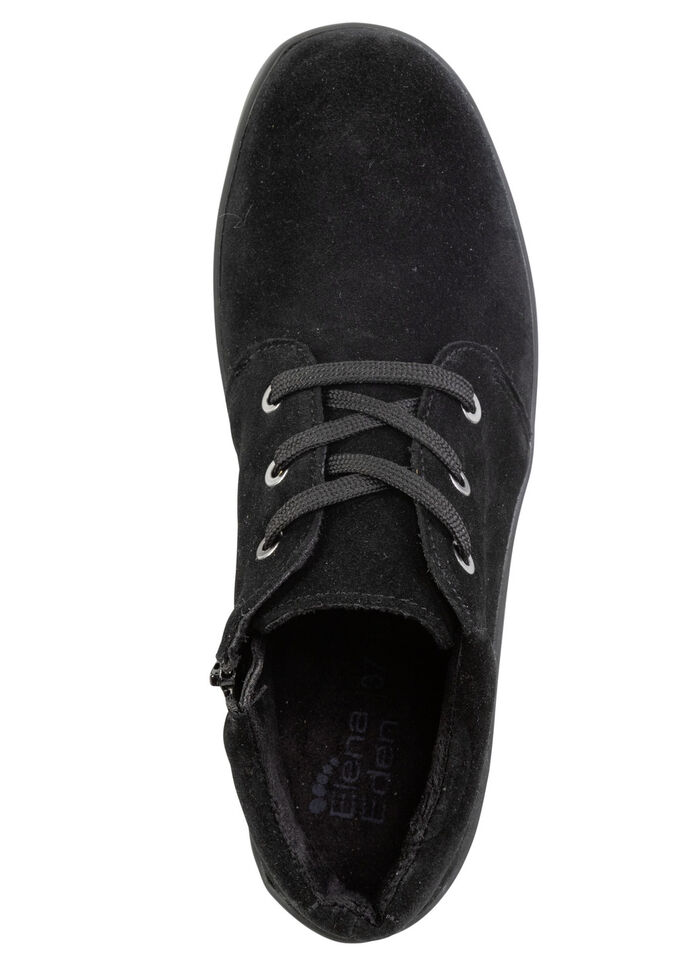 ELENA EDEN, bequeme Damen-Boots, Weite H, mit herausnehmbarem Fussbett SCHWARZ