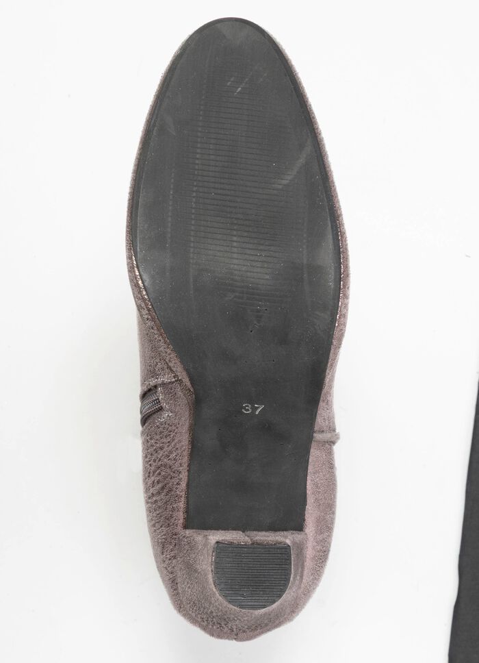 Andrea Conti, trendige Damen-Stiefeletten, mit Reissverschluss ANTIKSILBER