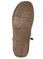 Andrea Conti Schn&uuml;r-Bootie mit reptilgepr&auml;gtem Einsatz und Zier-Reissverschluss TAUPE