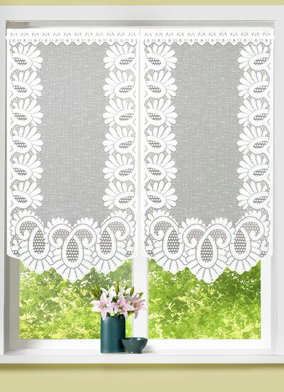 Fenster- oder Türbehang aus Jacquard 