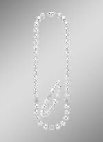 Wunderschön schimmerndes, 2-teiliges Schmuck-Set WEISS