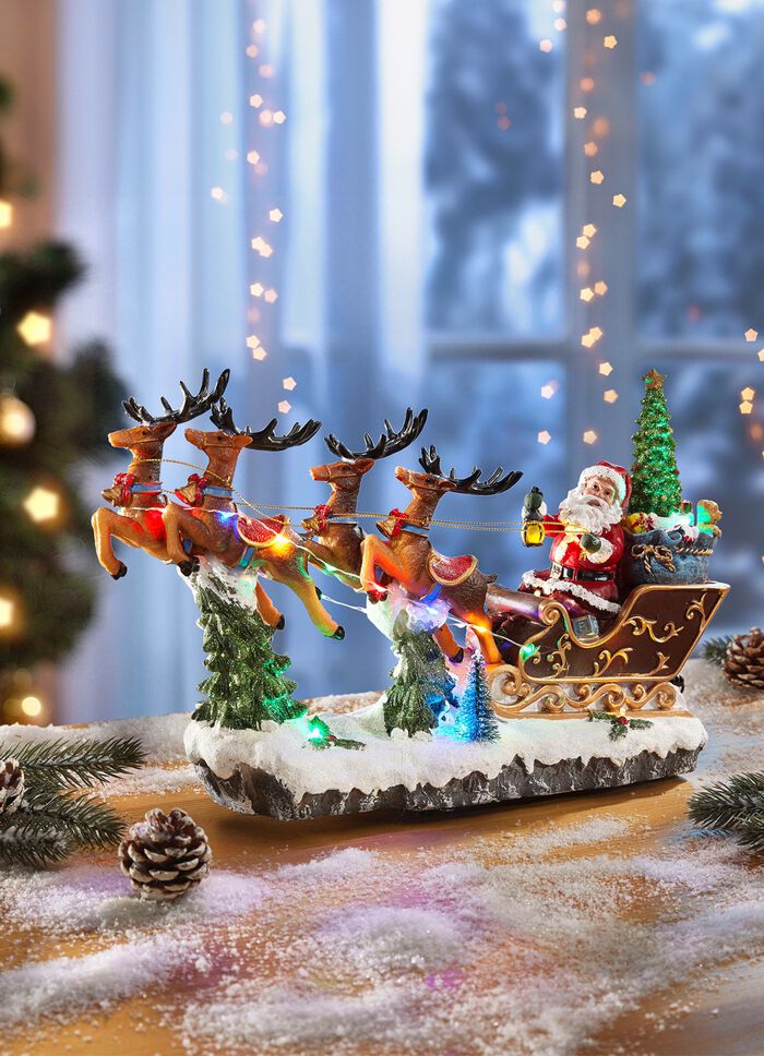 Beleuchteter Rentierschlitten 