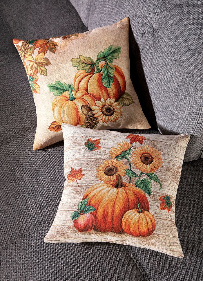 Kissenbez&uuml;ge aus Gobelin NATUR-BUNT