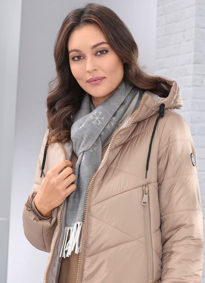 Schal mit Schneeflocken-Dessin 