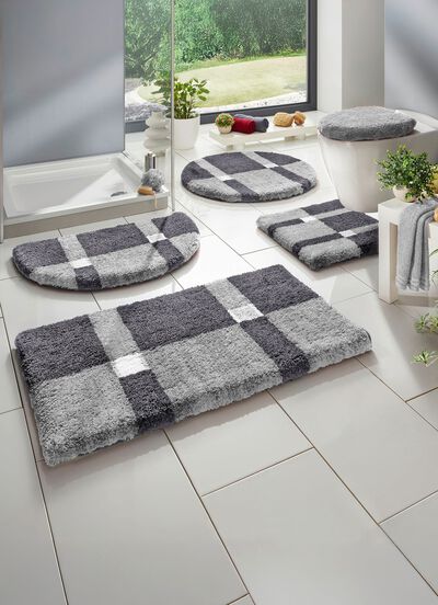 Badteppiche mit rutschhemmender R&uuml;ckseite 