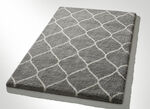Gemütlich weiche Hochflor-Brücken und -Teppiche GRAU