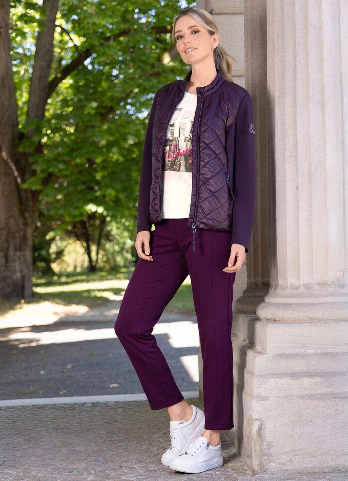 Jacke mit Steppeins&auml;tzen 