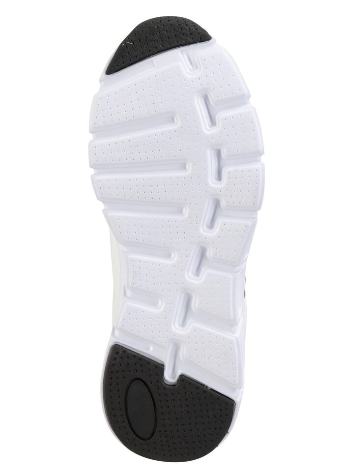 ELENA EDEN, stylische Damen-Sneaker, mit herausnehmbarem Fussbett WEISS-SCHWARZ