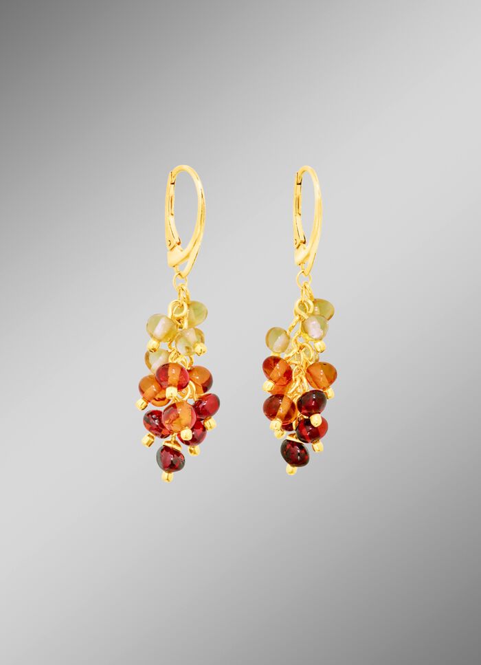 Wundersch&ouml;ne Ohrringe mit echt Bernstein 