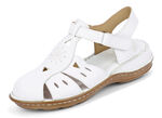 Gemini Sandale aus schattiertem Rind-Nappaleder WEISS