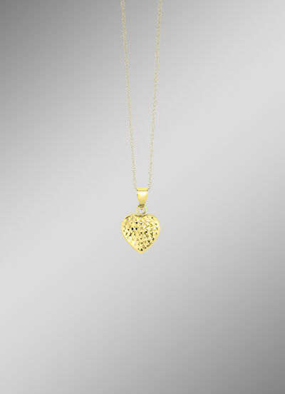 Herzförmiger Anhänger aus Gold 